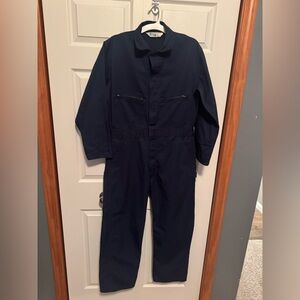 Key Vintage Dark Blue Coveralls